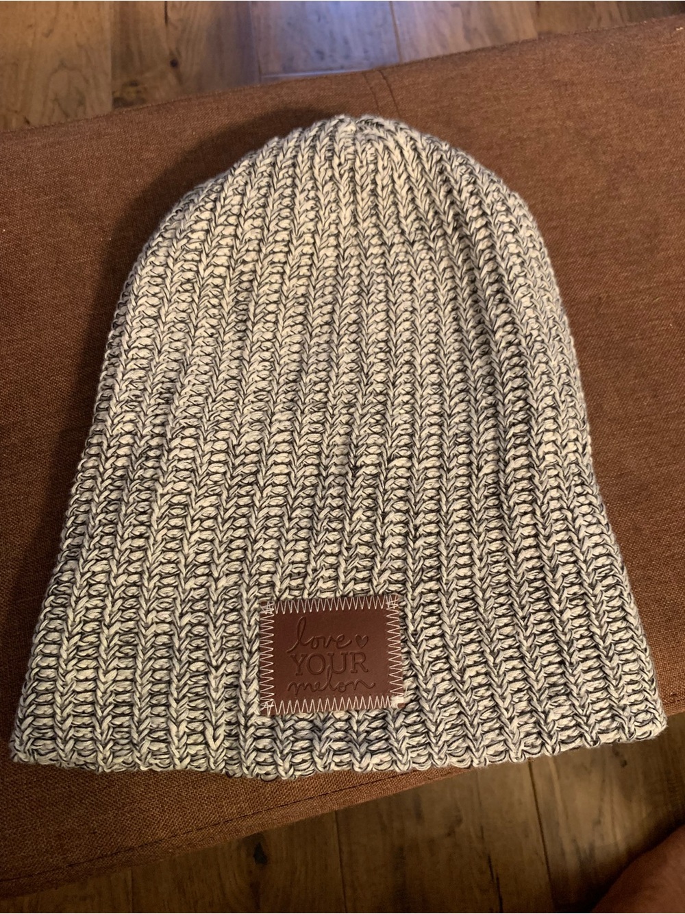 Love Your Melon woman’s Gray Knit Beanie